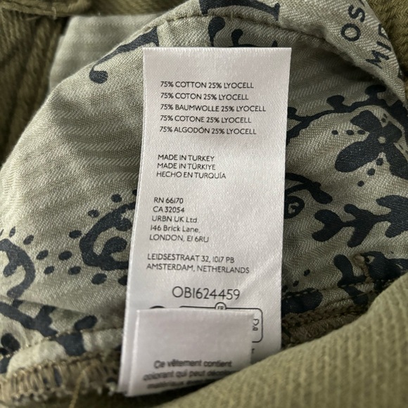 We The Free Osaka Jeans pants green sz 24 - Picture 6 of 9